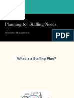 Planning For Staffing Needs