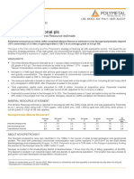 Polymetal International PLC: Novopetrovsky Initial Mineral Resource Estimate