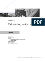 Calculating Unit Costs (Part 1) : Topic List