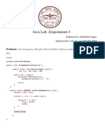 Java Lab - Experiment-3: Submitted To-Mr - Rahul Gupta Submitted By-Aakash Soni (2K19/EC/004)