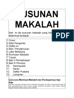 Langkah-Langkah SUSUNAN MAKALAH