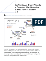 Richard Wyckoff Method - How Stock Price Trends Are Driven Primarily by Institutional Operators Who Manipulate Stock Prices in Their Favor