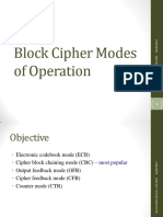 Block Cipher Modes