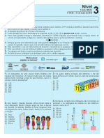 OBMEP Multipla Escolha PROVA E GABARITO