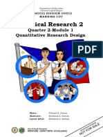 Practical Research 2: Quarter 2-Module 1 Quantitative Research Design