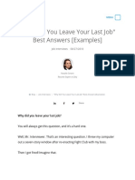 Pre Interview_Why did you leave your last job