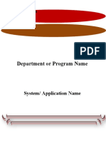 Department or Program Name