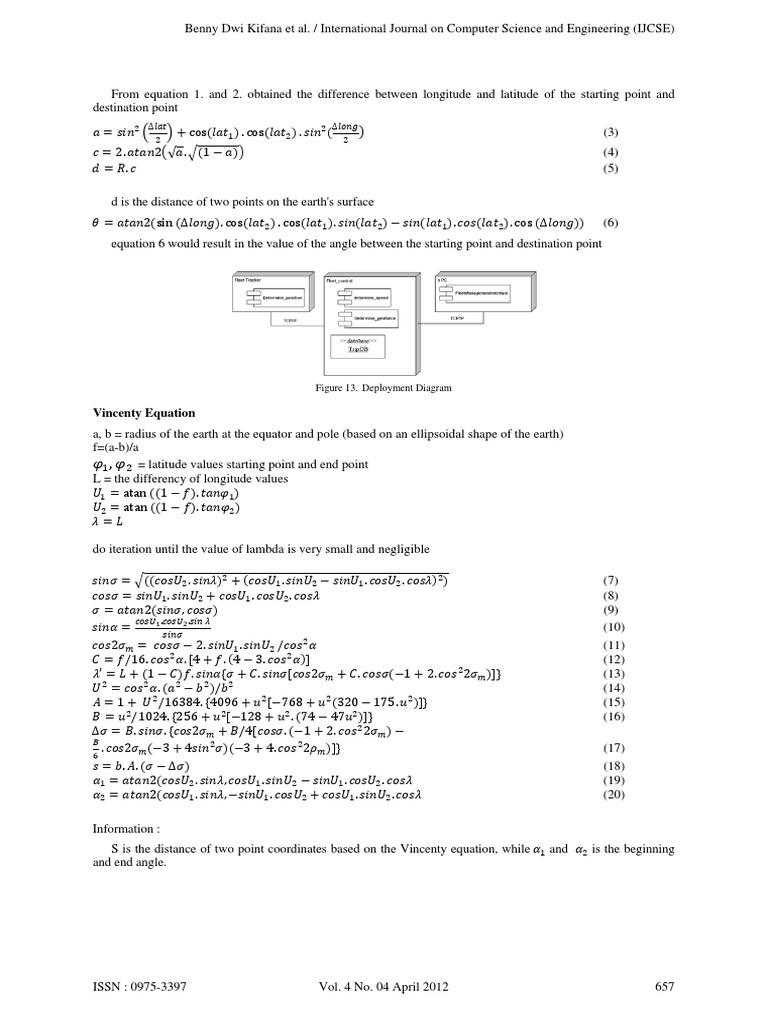 Vincenty Equation: Figure 13. Deployment Diagram | PDF | Latitude ...