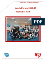 NHS Youth Forum 2019-20: Application Pack