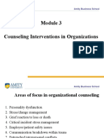 Module 3 Counseling Interventions in Org