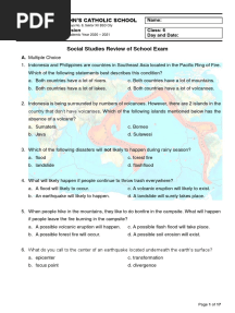 P6 Social Studies Review For School Exam and Answer Key