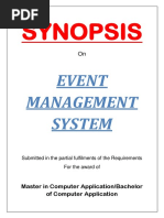 45 - Event Management System-Synopsis