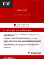 Topic 4: The Communication Process: Communications Perspective (Belch & Belch) - Mcgraw Hill Education