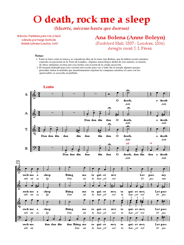 (Bolena, Ana) O Death Rock Me | PDF