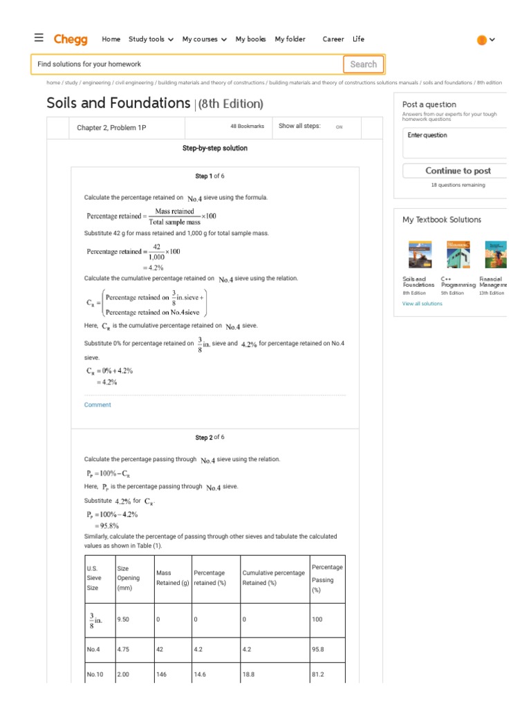 Soils and Foundations 8th Edition Textbook Solutions PDF Textbook