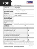 Unit 30 Application Development Assignment Brief