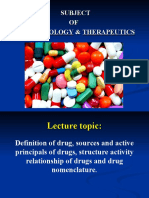 Sources of Drugs, Structure Activity Relationship of Drugs