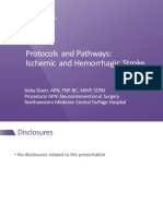 Protocols and Pathways: Ischemic and Hemorrhagic Stroke