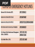 emergency hotlines