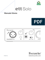 Manuale Utente Scarlett Solo Agosto 2014