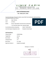 Surat Keterangan Sehat Kernet Agus Setiawan