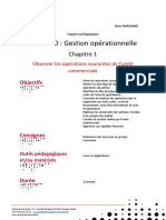 1 - Observer Les Opérations Courantes Dans l&#039 Unité Commerciale Vdef