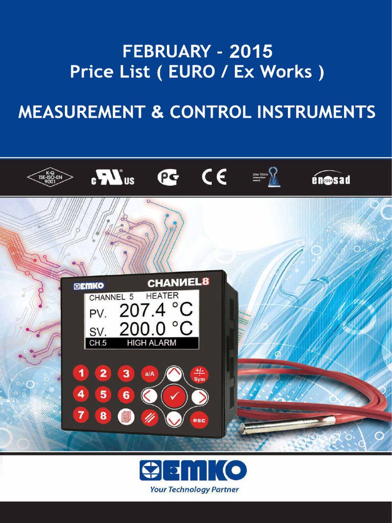 Emko Temperature Controller Overview | PDF | Relay | Vacuum Tube