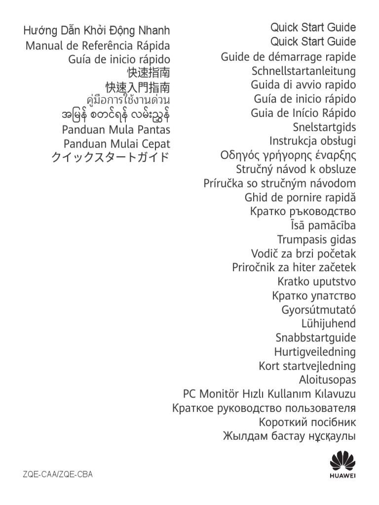 HUAWEI MateView GT Quick Start Guide (01, EnUs, Zhuque) Download Free PDF Ac Power Plugs