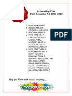 Accounting Plus First Semester AY 2021-2022: Lazada, Ma. Cielo L