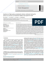 Synthesis of High Purity Precipitated CA