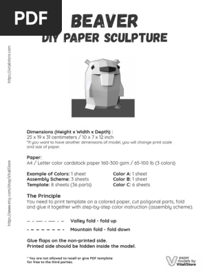 Beaver_DIY_Paper_Sculpture_RE