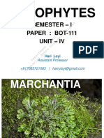 Bryophytes: Semester - I Paper: Bot-111 Unit - Iv