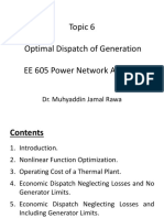 Topic 6 Optimal Dispatch of Generation