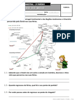 Ficha de Avaliação Trimestral - 1º Período - 3º ano EM_I