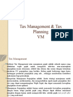 Tax Management & Tax Planning