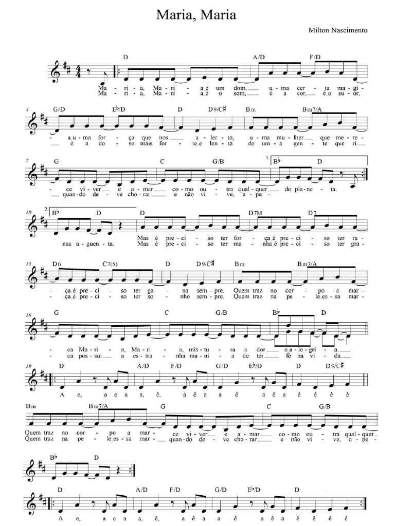 Maria, Maria - Elis Regina | PDF
