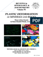 Reviews in Mineralogy - Geochemistry Volume 51 - Plastic Deformation of Minerals and Rocks