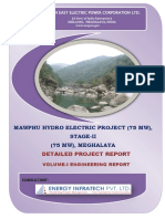 NORTH EAST ELECTRIC POWER CORPORATION LTD. DETAILED PROJECT REPORT FOR MAWPHU HEP STAGE-II (75 MW), MEGHALAYA
