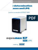 Water Determination in Gases and LPG: KF Max