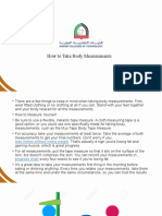 How To Take Body Measurements