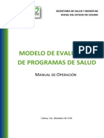 Modelo de Evaluacion de Programas de Salud