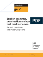 Key Stage 2: English Grammar, Punctuation and Spelling Test Mark Schemes