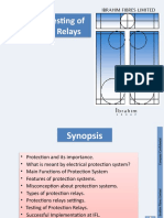 Setting & Testing of Protection Relay
