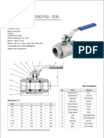 2 Pieces Ball Valve 2000WOG