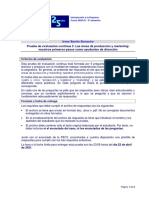 Prueba de Evaluación Continua 3. Las Áreas de Producción y Marketing: Nuestros Primeros Pasos Como Ayudantes de Dirección