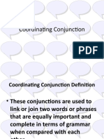 Coordinating Conjunction