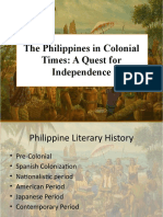 The Philippines in Colonial Times: A Quest For Independence