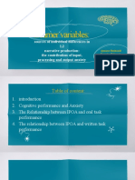 Learner Variables