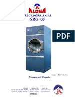 Instalación y uso de secadora SRG-35 a gas