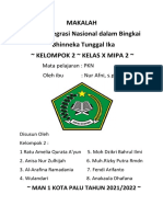 Makalah Bab 1 Integrasi Nasional Dalam Bingkai Bhinneka Tunggal Ika Kelompok 2 Kelas X Mipa 2